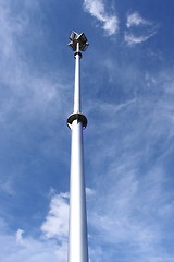 Image showing Daylight Picture Sports Field Flood Light on Pole