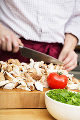 Image showing Tomato on cutting board