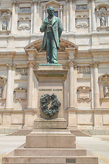 Image showing Manzoni statue, Milan