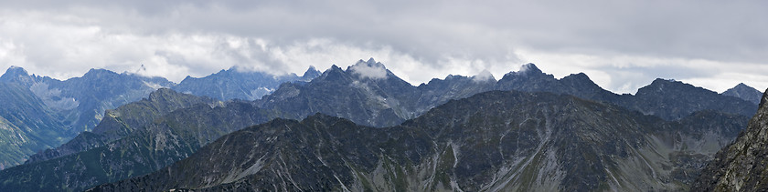 Image showing The High Tatra mountains