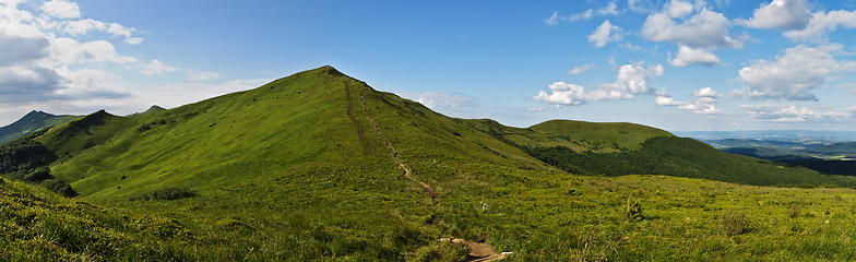 Image showing carpatians mountains panoramic