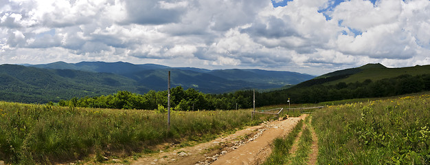 Image showing Carpathians mountains panoramic