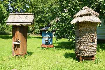 Image showing Old hives