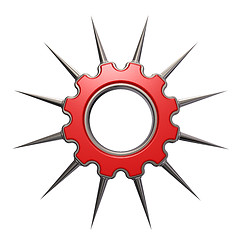 Image showing prickles gear wheel