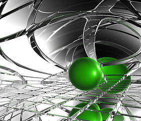 Image showing sphere in abstract space