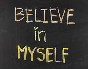 Image showing Believe in myself