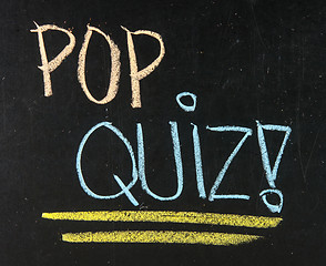 Image showing Pop quiz