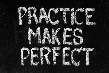 Image showing practice makes perfect