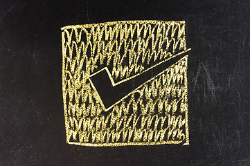 Image showing Vote written on blackboard 