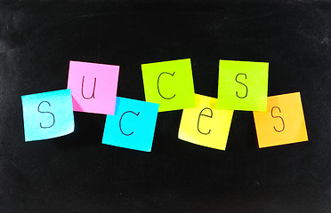 Image showing 'Success' on a blackboard 