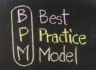 Image showing Acronym of BPM - Best Practice Model