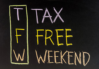 Image showing Tax Free Weekend