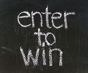 Image showing ENTER TO WIN