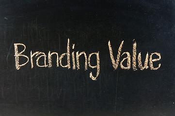 Image showing  The word BRANDING