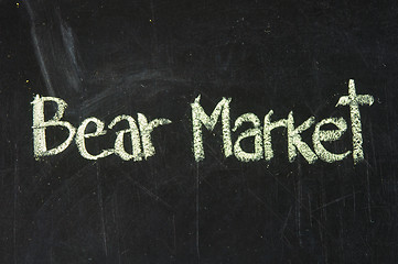 Image showing BEAR MARKET words