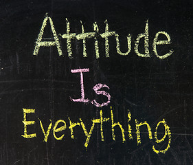 Image showing Attitude is everything