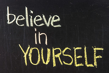 Image showing Believe in yourself