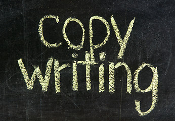 Image showing copy writing- chalk handwriting 