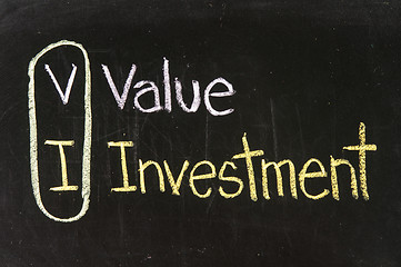 Image showing VI VALUE INVESTMENT