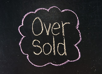 Image showing OVER SOLD