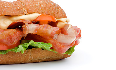 Image showing Ciabatta Bacon Sandwich