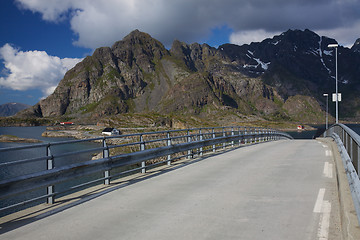 Image showing Bridge on Lofoten in Norway