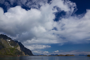 Image showing Clouds above Lofoten