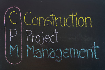Image showing CPM acronym Construction Project Management