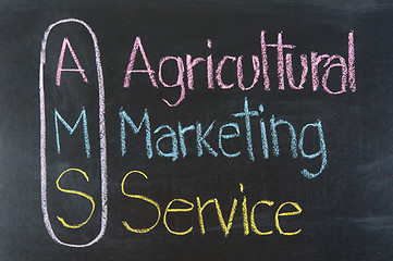 Image showing AMS acronym Agricultural Marketing Service
