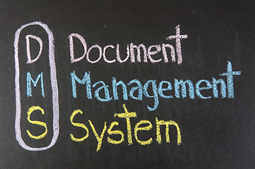 Image showing DMS acronym Document Management System