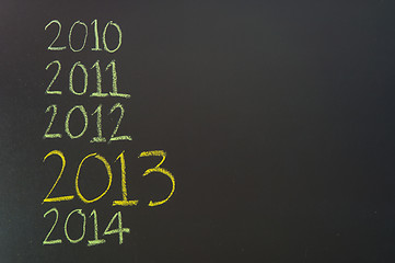 Image showing Happy new 2013th year, next year conceptual image. 