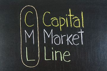 Image showing CML acronym Capital Market Line