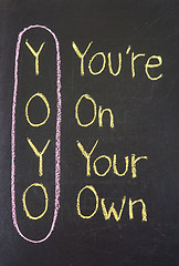 Image showing  yoyo - you are on your own