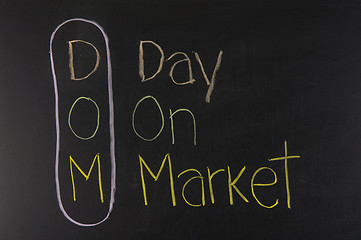 Image showing DOM acronym DAY ON MARKET