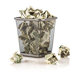 Image showing Money in a basket