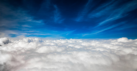 Image showing blue sky with clouds