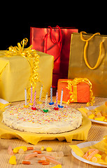 Image showing Birthday party still life