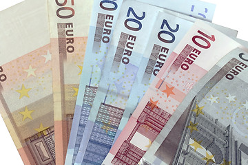 Image showing  different euro currency 