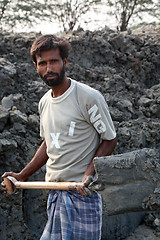 Image showing Brick field worker