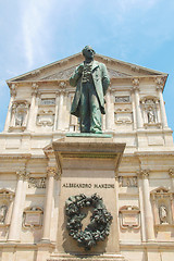 Image showing Manzoni statue, Milan