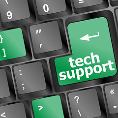 Image showing tech support key button on the keyboard