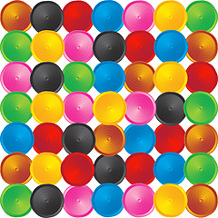 Image showing Seamless circles pattern