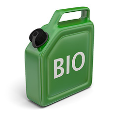 Image showing Jerry can with bio fuel