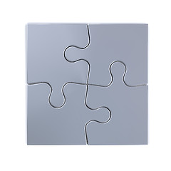 Image showing Silver jigsaw