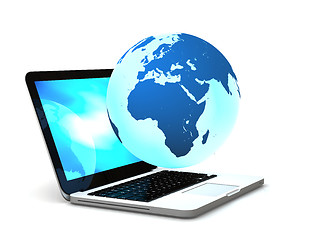 Image showing Internet on laptop