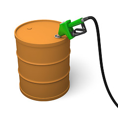 Image showing Petrol barrel