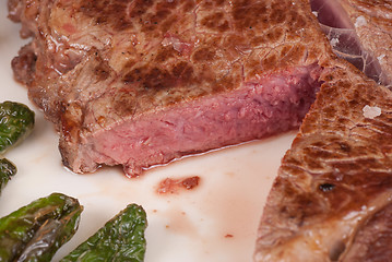 Image showing Rare steak