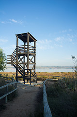 Image showing Birdwatch tower