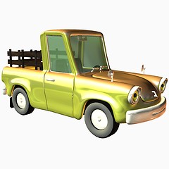 Image showing Toon Car Pickup Grunge