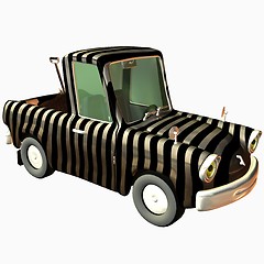 Image showing Toon Car Pickup Zebra